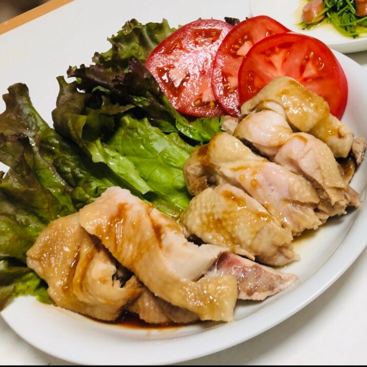 レンジで簡単 海南風チキンライス